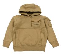 Béžová mikina s kapsou a kapucí Next