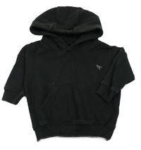 Čierna mikina s dinosaurom a kapucňou Next