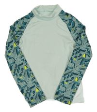 Světlezeleno-zelené funkční sportovní triko Decathlon