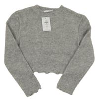 Nové - Sivý crop sveter Primark