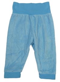 Tyrkysové zamatové nohavice Lupilu