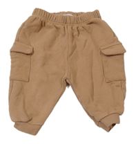 Hnedé cargo cuff tepláky Zara
