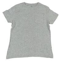 Sivé melírované tričko s vreckom M&S