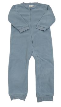 Modrošedý fleecový overal H&M