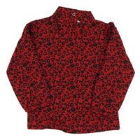 Červeno-čierny vzorovaný rolák s medvedíkmi Charanga