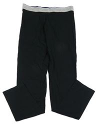 Čierne legíny so strieborným pasom alive