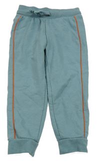 Šedomodré melírované tepláky s pruhom Lily & Dan