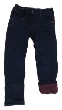 Tmavomodré skinny teplákové podšité rifle S. Oliver