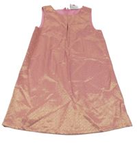 Ružovo-zlaté melírované šaty Topolino