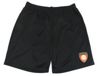 Čierne športové futbalové kraťasy so znakom