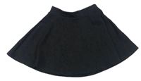 Čierna vzorovaná sukňa F&F