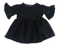 Čierne zamatové šaty Mothercare