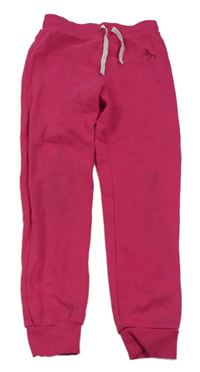 Tmavorůžové tepláky s jednorožcem H&M