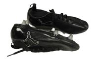 Černé koženkové kopačky Puma vel. 35,5