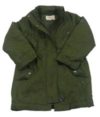 Khaki šušťáková zimná parka Only