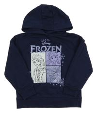 Tmavomodrá mikina s Frozen a kapucí Primark