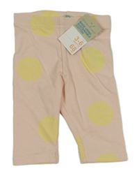 Nové - Růžové puntíkaté capri legíny Primark