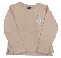 Ružová mikina s labuťou Lupilu