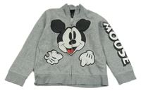Sivá melírovaná prepínaci mikina s Mickeym H&M