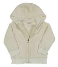 Krémová chlpatá prepínaci mikina s kapucňou Kiki&Koko