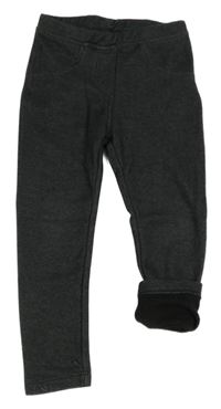 Tmavomodré zateplené tregíny riflového vzhledu Lupilu