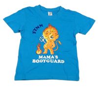 Modré tričko s ďáblíkem