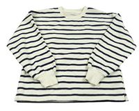 Smetanovo-čierna pruhovaná mikina Dunnes