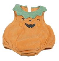 Kockovaným - Oranžové zamatové body - tekvica F&F