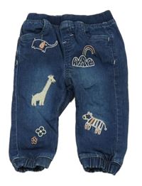 Tmavomodré jogger cuff rifle s obrázky Nutmeg