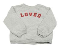 Sivá melírovaná mikina s nápisom F&F