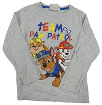 Šedé melírované triko s Paw Patrol Nickelodeon