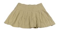 Béžová rifľová skladaná sukňa H&M