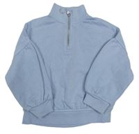 Svetlomodrá mikina so zipsom M&S