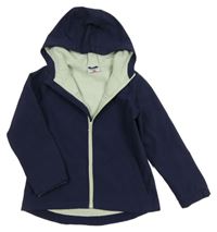 Tmavomodrá sofhshellová bunda s kapucí Topolino