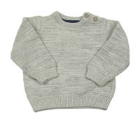 Sivý melírovaný sveter C&A