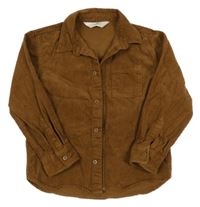 Hnedá menšestrová košeľa H&M