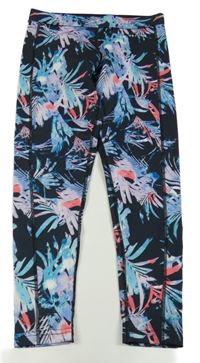 Černo-modré květované sportovní USA pro