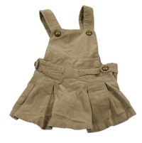 Hnedé na traké menšestrové šaty Zara