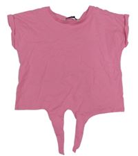 Ružové crop tričko George