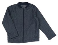 Tmavomodrá melírovaná lehká bundomikina urban