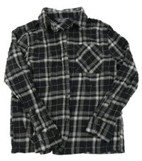 Černo-šedá kostkovaná košile Primark