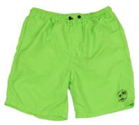 Neónově zelené plážové kraťasy Chapter Young