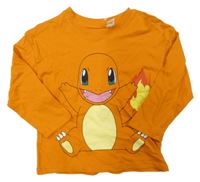 Oranžové triko s Pokémonem H&M