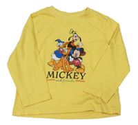 Žluté triko s Mickeym a kamarády Disney