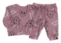 2 set - růžová mikina s Daisy + tepláky Primark