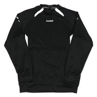 Čierne športové tričko s logom hummel