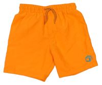Neónově oranžové plážové kraťasy F&F