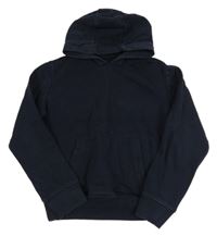 Tmavomodrá mikina s kapucňou