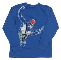 Modré tričko s opicou Next