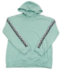 Světlemodrá mikina s nápisy a kapucí C&A